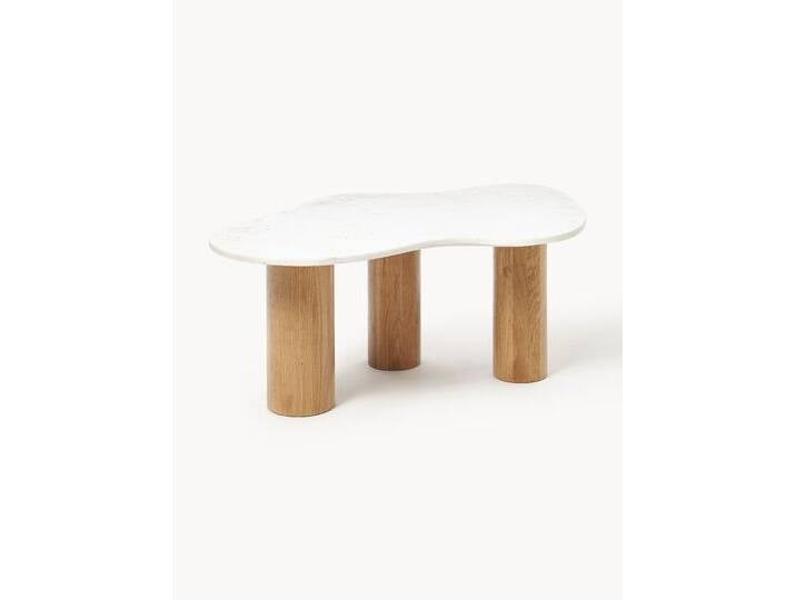 Marmor-Couchtisch Naruto in organischer Form von Westwing-Collection