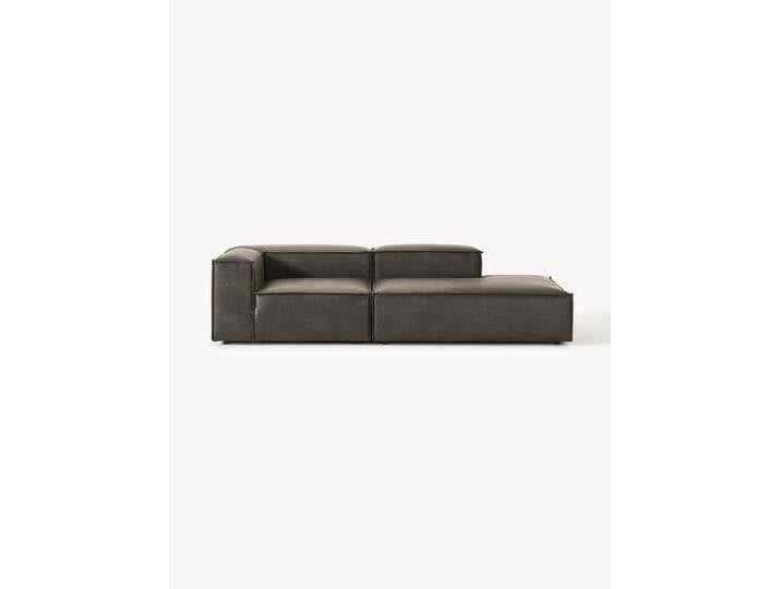 Modulare Ottomane Lennon aus recyceltem Leder von Westwing-Collection