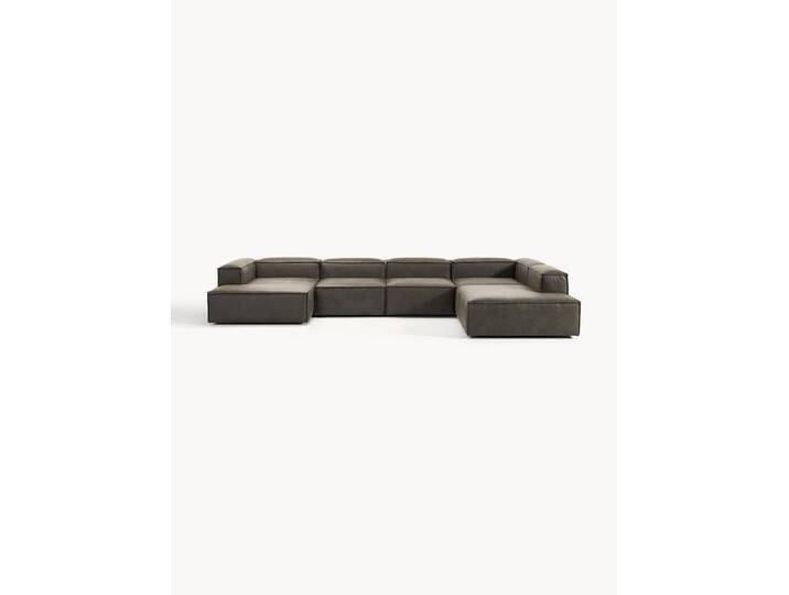 Modulare Wohnlandschaft Lennon aus recyceltem Leder von Westwing-Collection