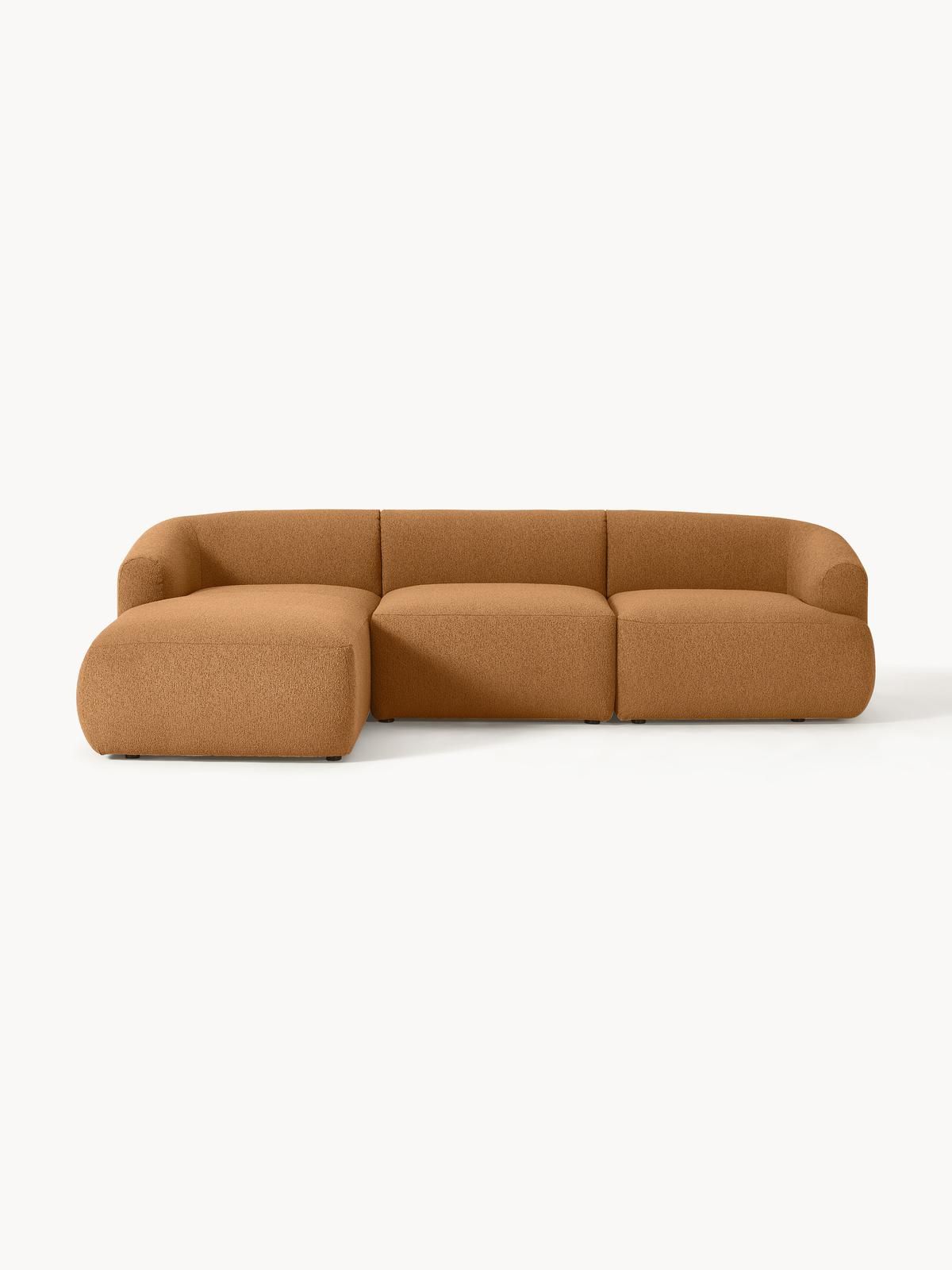 Modulares Bouclé-Ecksofa Sofia (3-Sitzer) von Westwing Collection