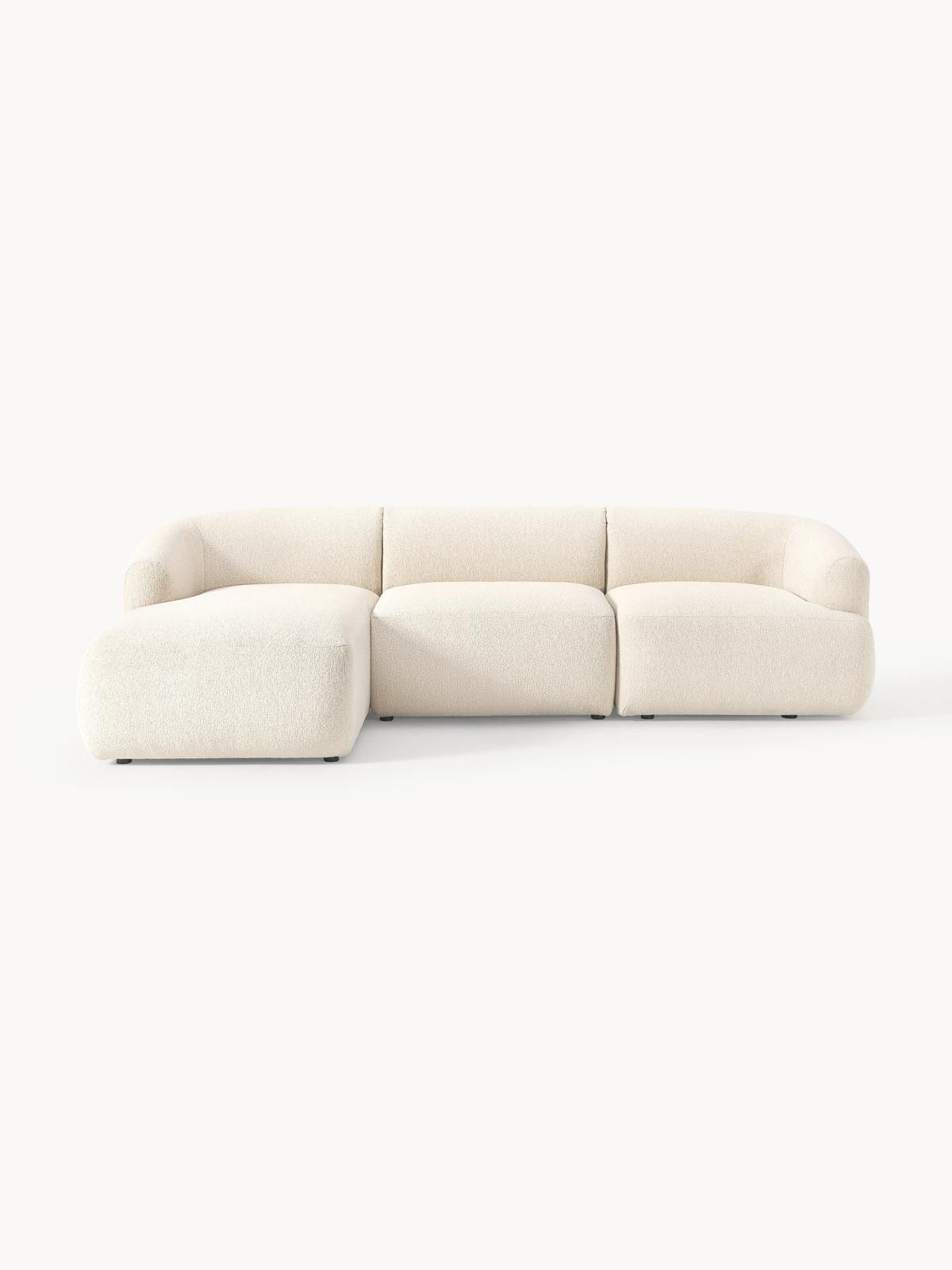 Modulares Bouclé-Ecksofa Sofia (3-Sitzer) von Westwing Collection