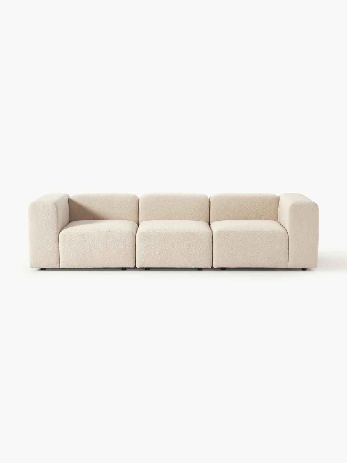 Modulares Bouclé-Sofa Lena (4-Sitzer) von Westwing Collection