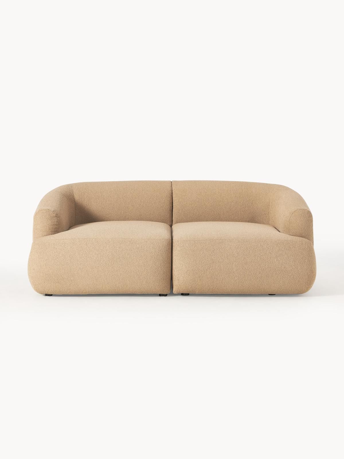 Modulares Bouclé-Sofa Sofia (2-Sitzer) von Westwing Collection