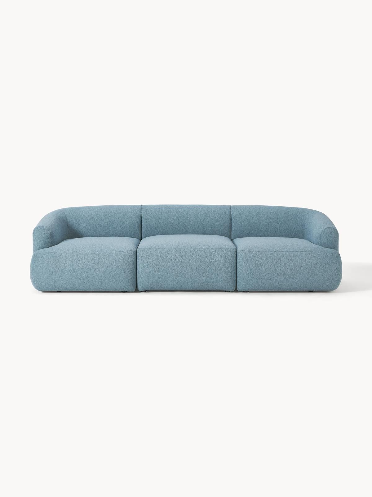 Modulares Bouclé-Sofa Sofia (3-Sitzer) von Westwing Collection