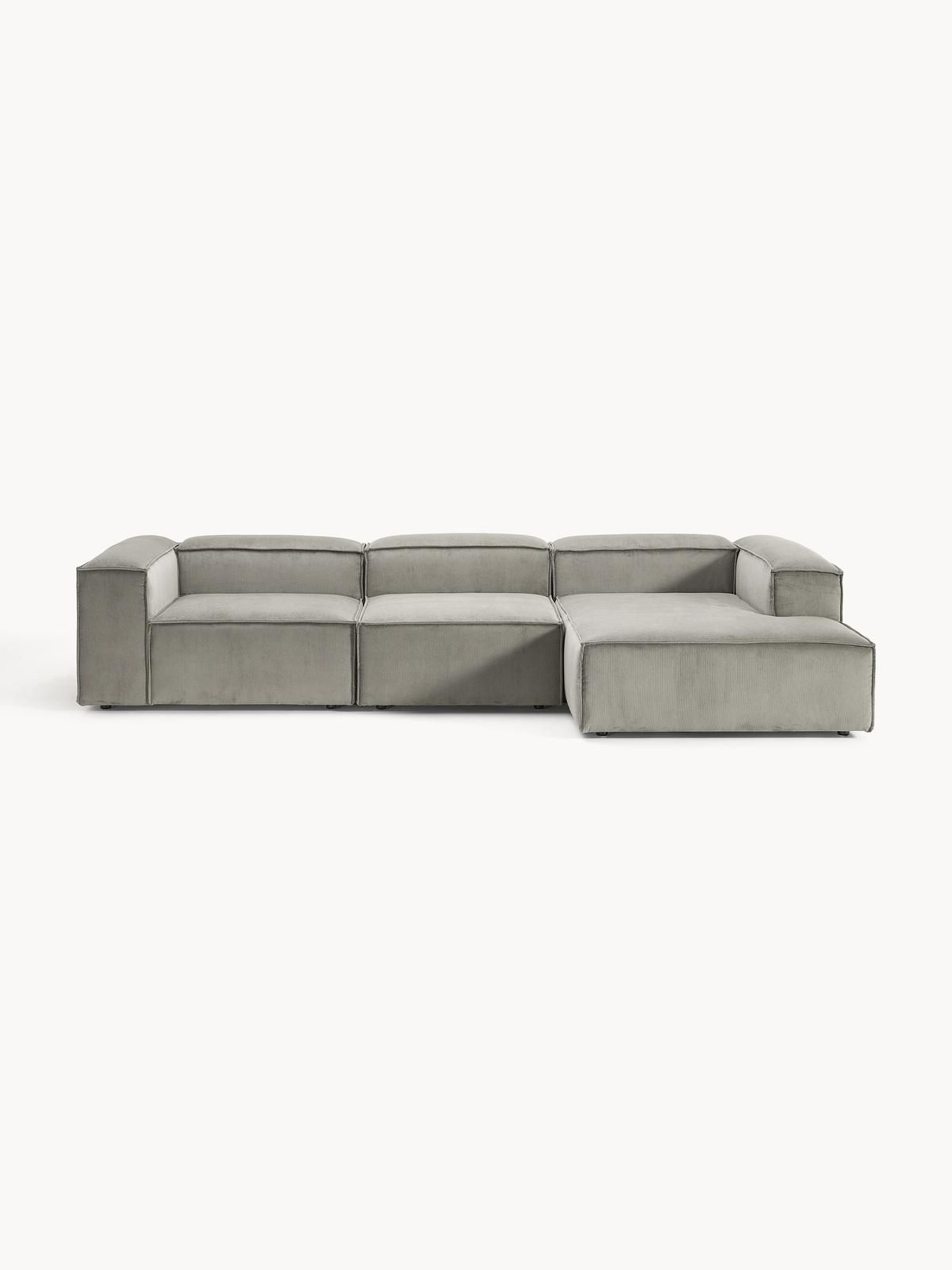 Modulares Ecksofa Lennon aus Cord von Westwing Collection