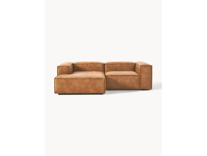 Modulares Ecksofa Lennon aus recyceltem Leder von Westwing-Collection