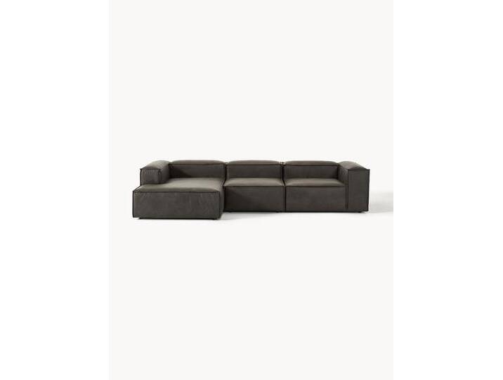 Modulares Ecksofa Lennon aus recyceltem Leder von Westwing-Collection