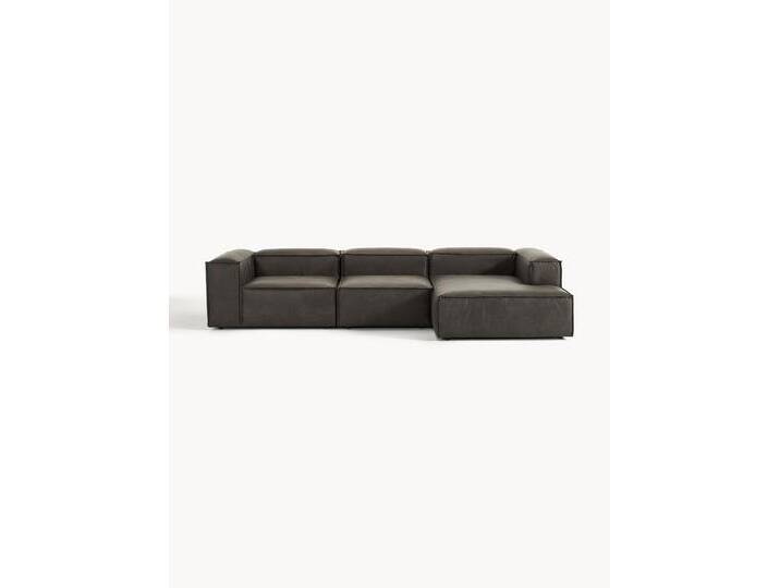 Modulares Ecksofa Lennon aus recyceltem Leder von Westwing-Collection