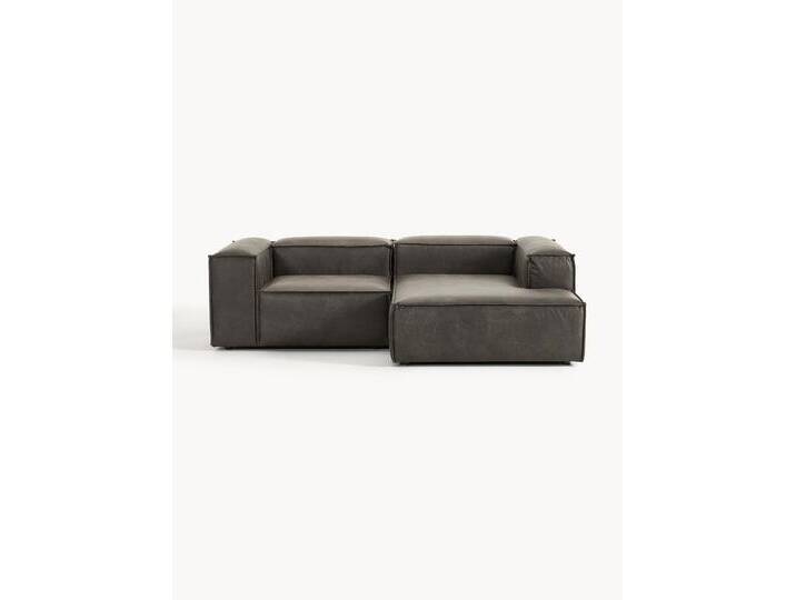 Modulares Ecksofa Lennon aus recyceltem Leder von Westwing-Collection