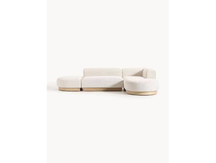 Modulares Ecksofa Natalie aus Teddy-Bouclé von Westwing-Collection