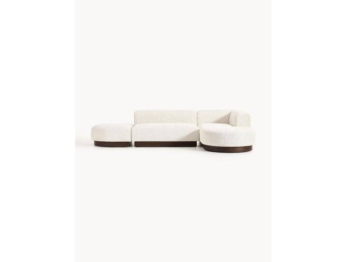 Modulares Ecksofa Natalie aus Teddy-Bouclé von Westwing-Collection