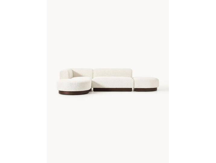 Modulares Ecksofa Natalie aus Teddy-Bouclé von Westwing-Collection
