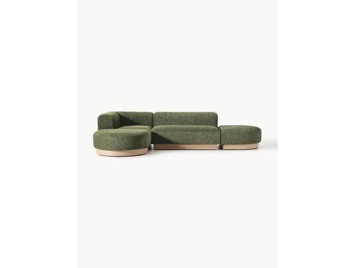 Modulares Ecksofa Natalie aus Teddy-Bouclé von Westwing-Collection