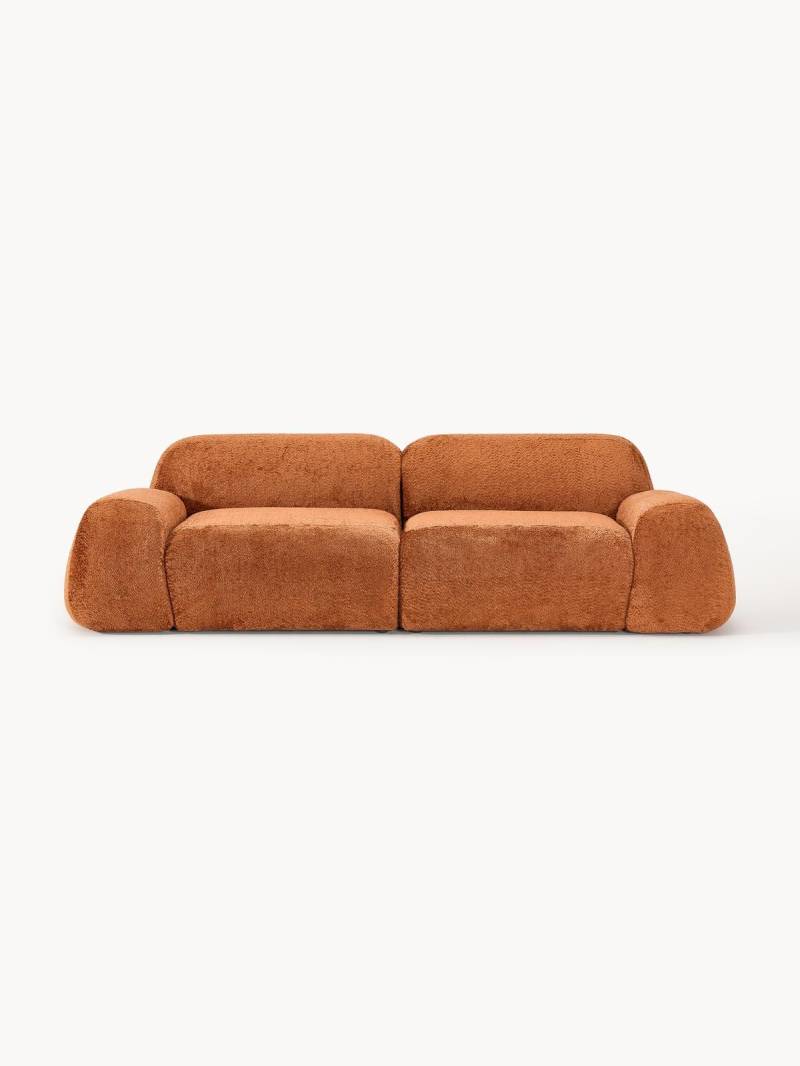 Modulares Sofa Wolke (3-Sitzer) aus Teddy-Bouclé von Westwing Collection