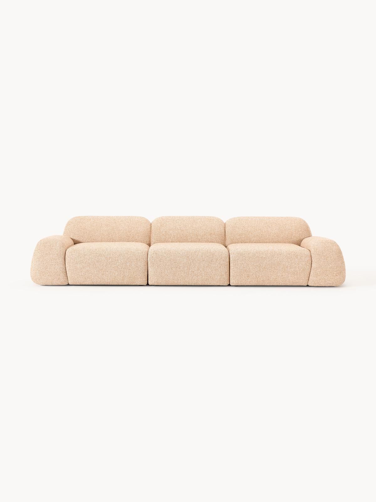 Modulares Sofa Wolke (4-Sitzer) aus Bouclé von Westwing Collection