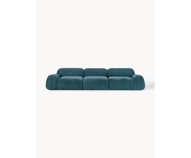 Modulares Sofa Wolke (4-Sitzer) aus Teddy-Bouclé von Westwing Collection