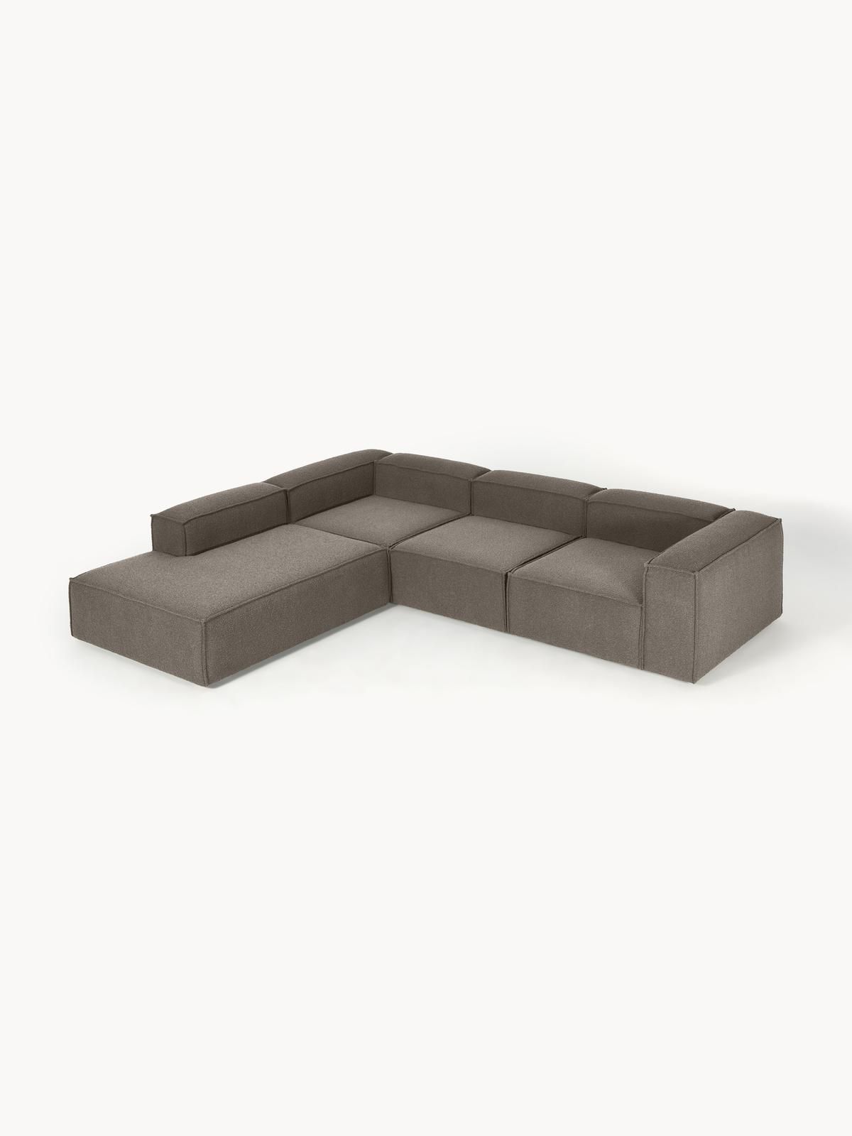 Modulares XL-Ecksofa Lennon aus Bouclé von Westwing Collection