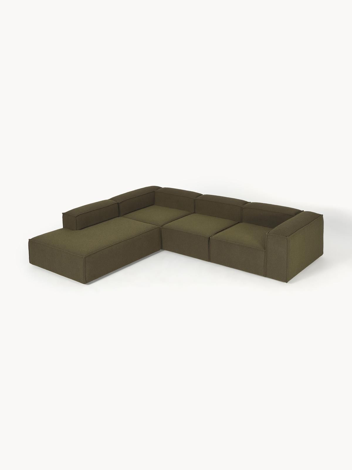 Modulares XL-Ecksofa Lennon aus Bouclé von Westwing Collection