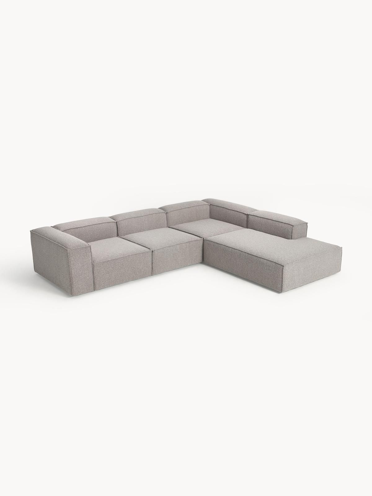 Modulares XL-Ecksofa Lennon aus Bouclé von Westwing Collection