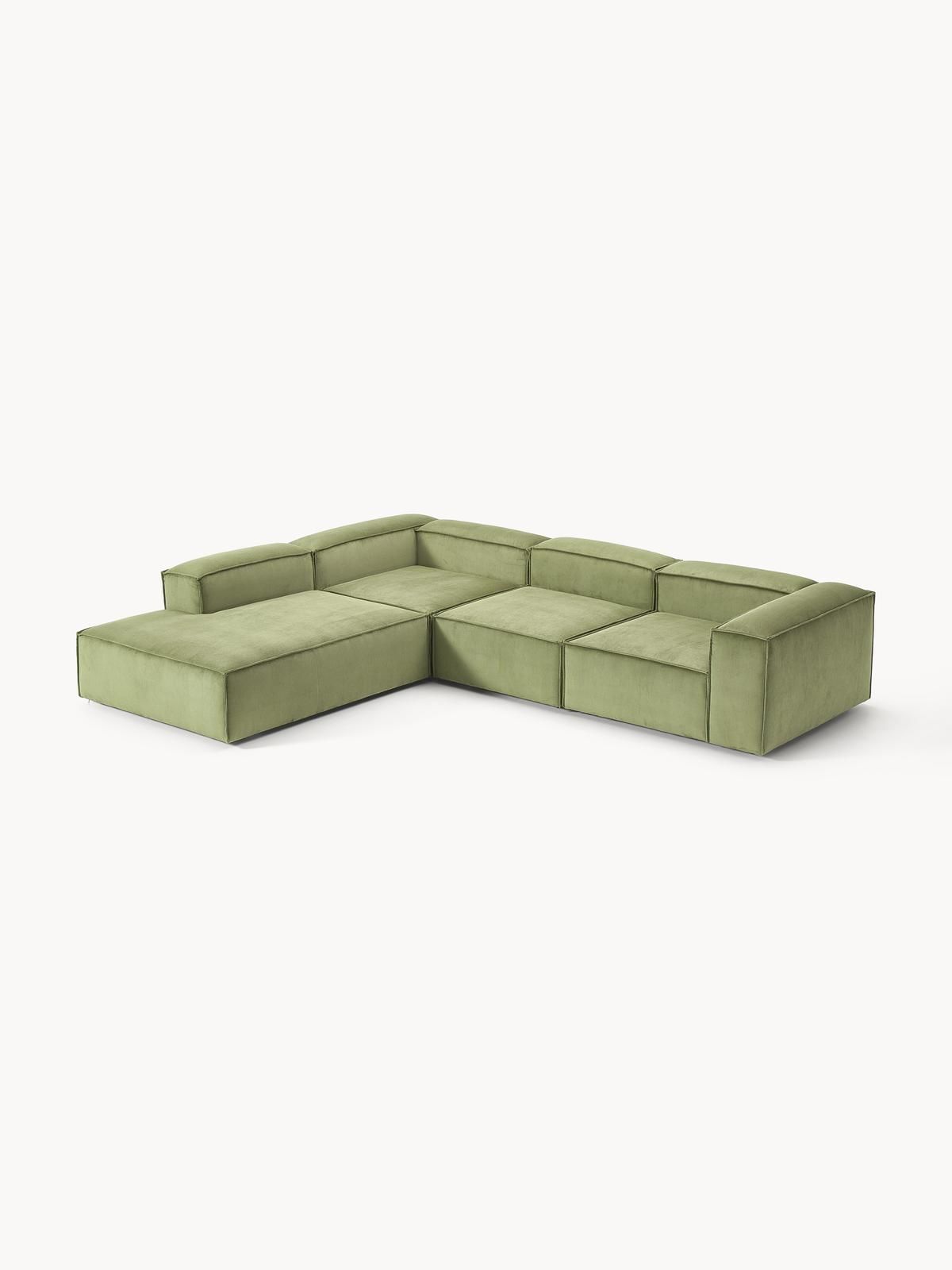 Modulares XL-Ecksofa Lennon aus Cord von Westwing Collection