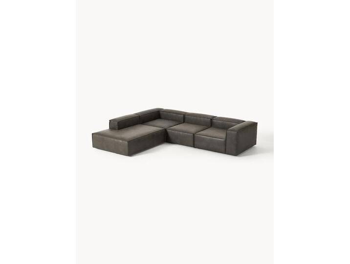 Modulares XL-Ecksofa Lennon aus recyceltem Leder von Westwing-Collection