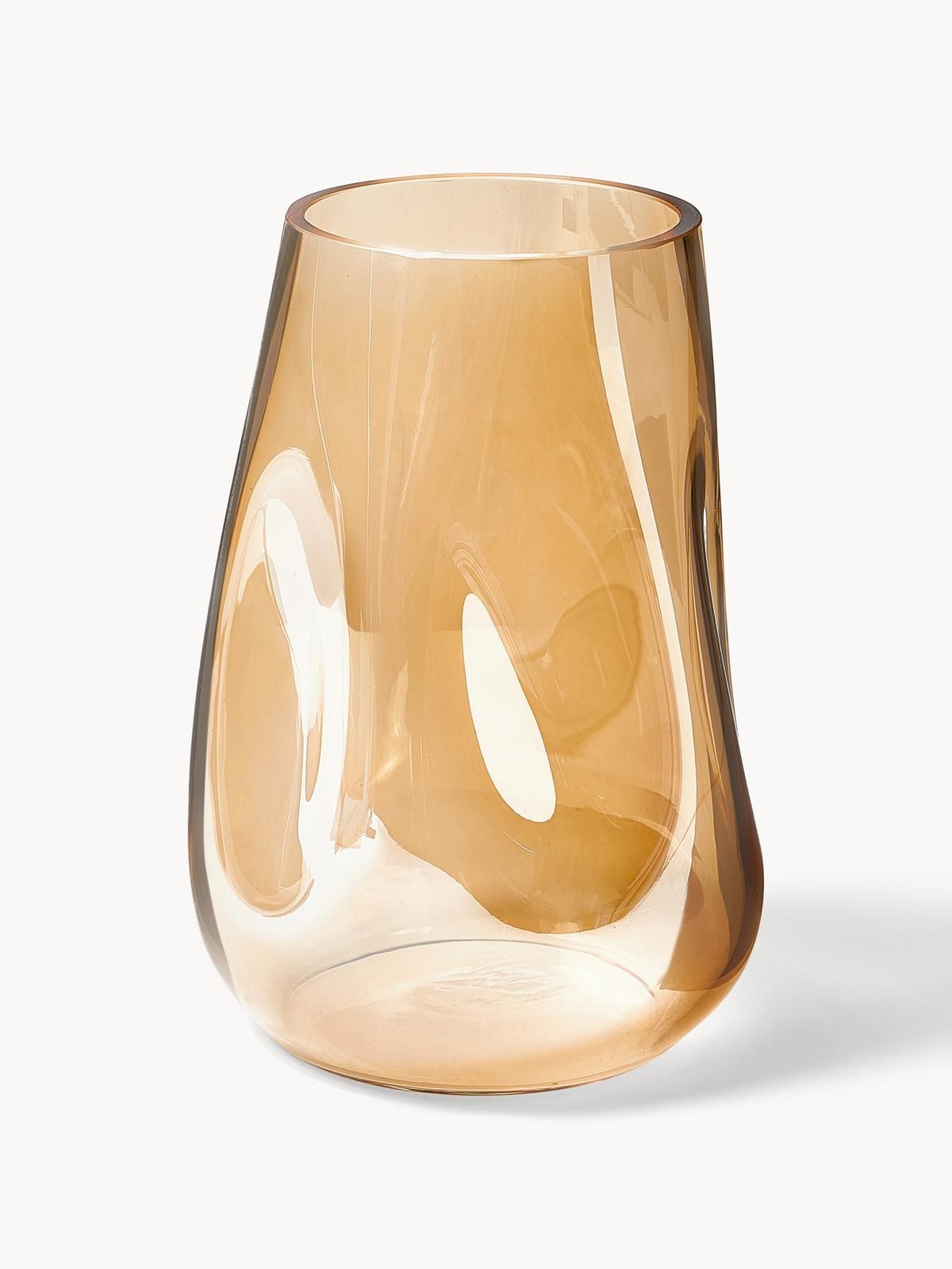 Mundgeblasene Glas-Vase Luster, H 26 cm von Westwing Collection