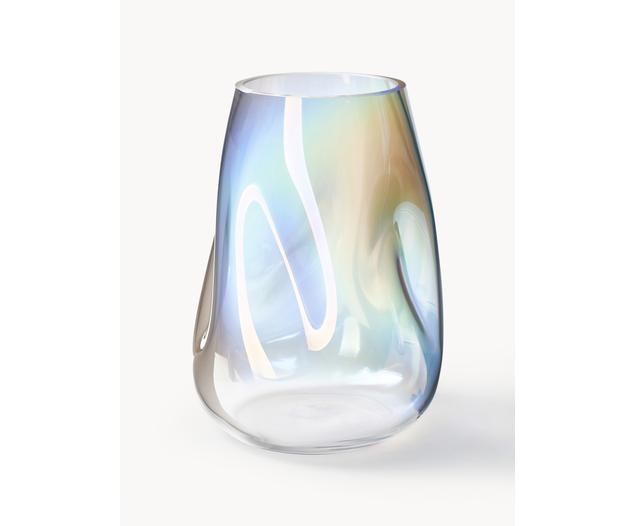 Mundgeblasene Glas-Vase Rainbow, H 26 cm von Westwing Collection