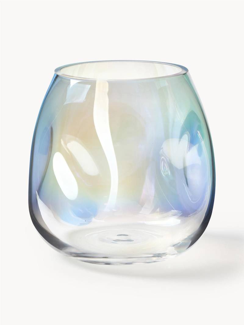 Mundgeblasene Glas-Vase Rainbow, H 17 cm von Westwing Collection