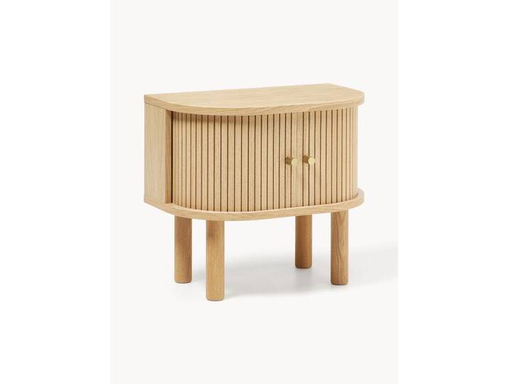 Nachttisch Calary mit geriffelter Front von Westwing-Collection