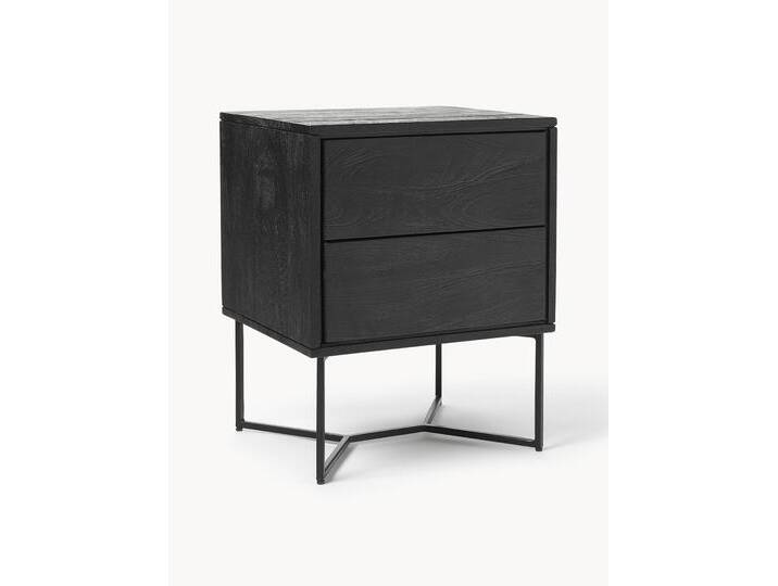 Nachttisch Luca aus Mangoholz mit Schubladen von Westwing-Collection