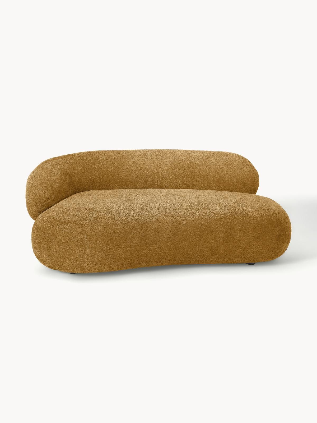 Sofa Alba (2-Sitzer) aus Teddy-Bouclé von Westwing Collection