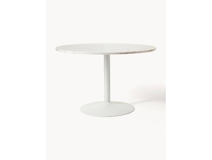 Ovaler Marmor-Esstisch Miley, 120 x 90 cm von Westwing-Collection