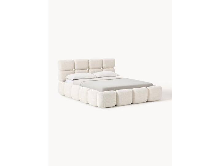 Polsterbett Tayla aus Teddy-Bouclé von Westwing-Collection
