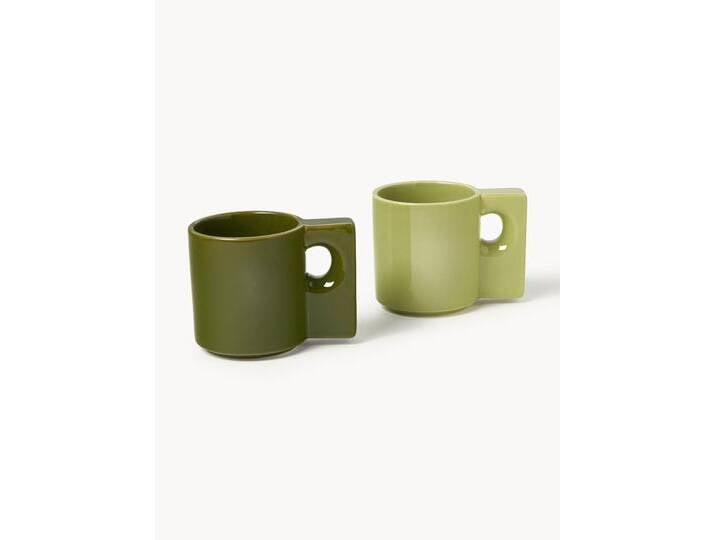 Porzellan-Tassen Keira, 2er-Set von Westwing-Collection