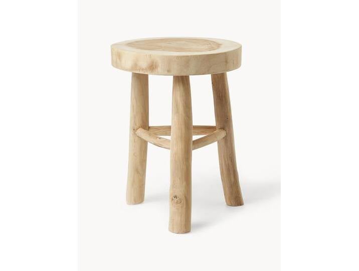 Runder Hocker Beachside aus Mungurholz Runder Hocker Beachside aus Mungurholz von Westwing-Collection
