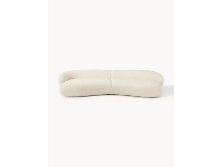 Sofa Alba (4-Sitzer) aus Teddy-Bouclé von Westwing-Collection