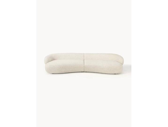 Sofa Alba (4-Sitzer) aus Teddy-Bouclé von Westwing-Collection