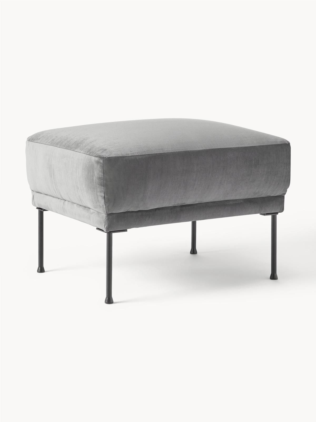 Sofa-Hocker Fluente aus Samt von Westwing Collection