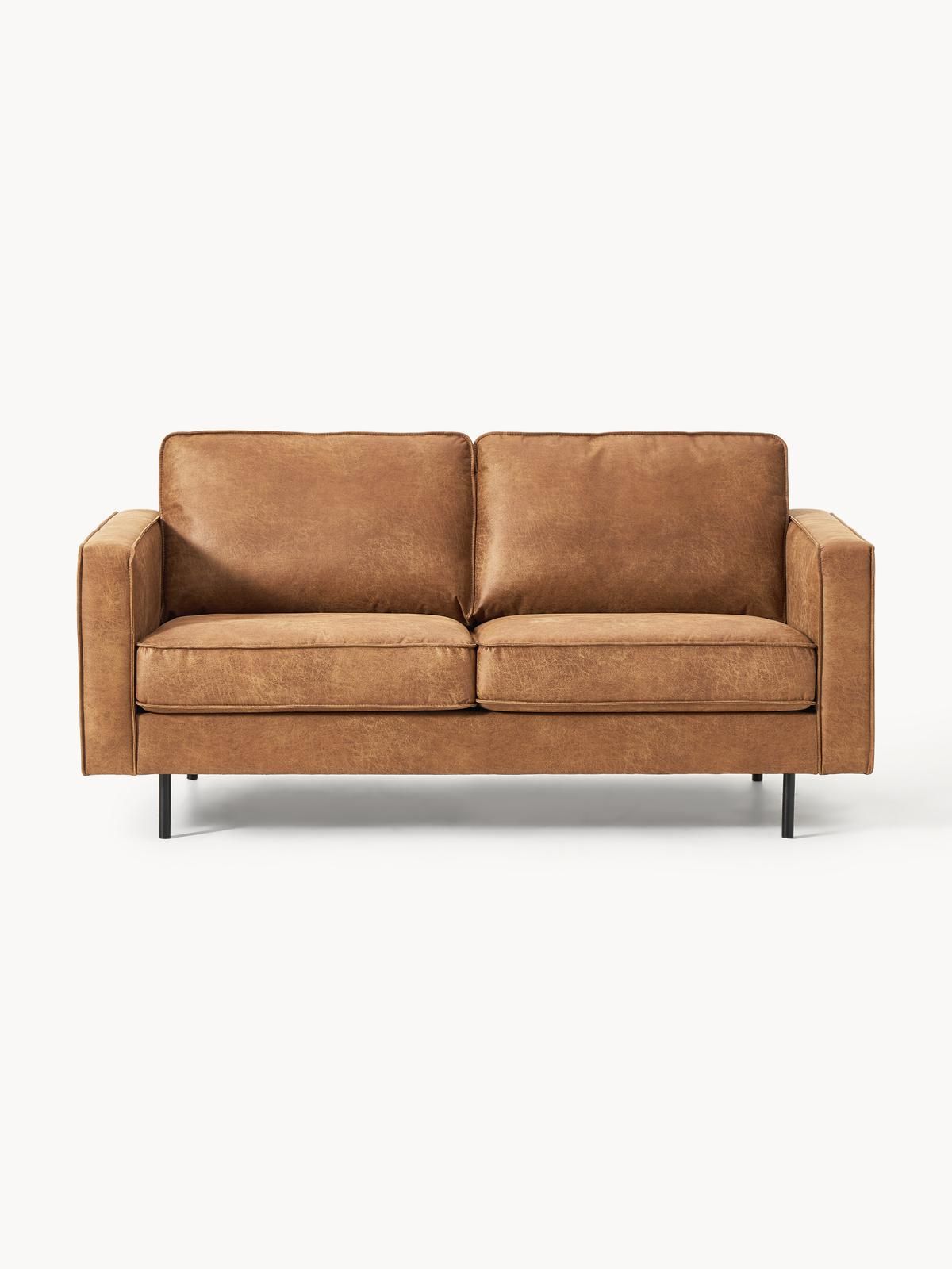 Sofa Hunter (2-Sitzer) aus recyceltem Leder von Westwing Collection