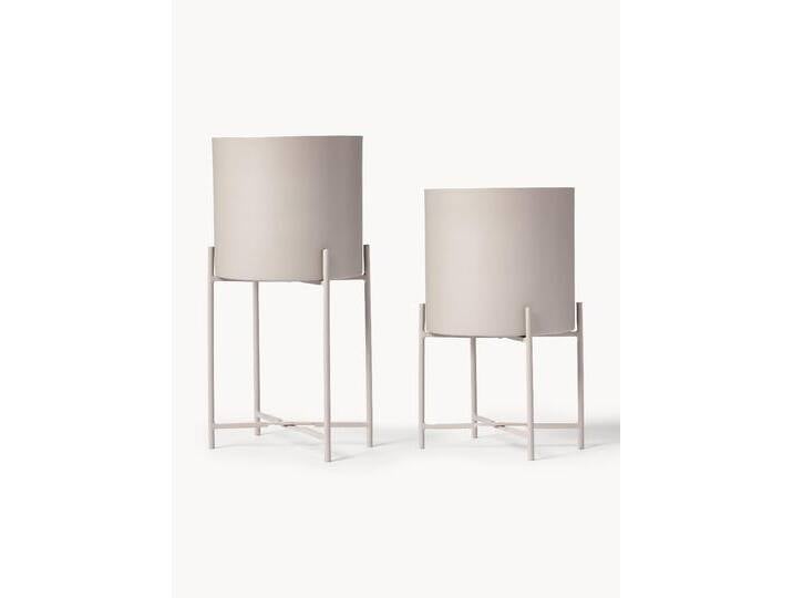 Übertöpfe Mina aus Metall, 2er-Set von Westwing-Collection