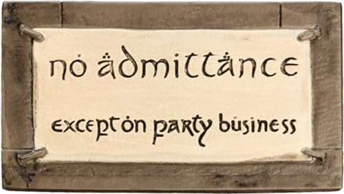 Lord of The Rings No Admittance Magnet by WETA Collectibles von Weta Workshop
