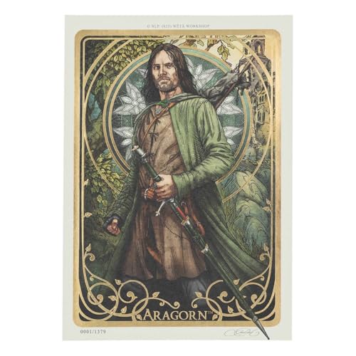 Weta Workshop Herr der Ringe Kunstdruck Aragorn Art Card 14 x 21 cm Limited Edition von Weta Workshop