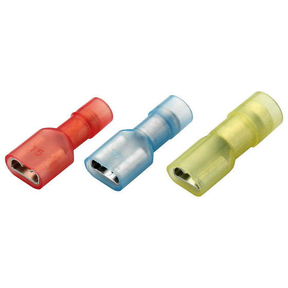 WETEC - Flachsteckhülse DIN 46245, vollisoliert, 2,5-6,0mm², 6,3 x 0,8mm, gelb von Wetec