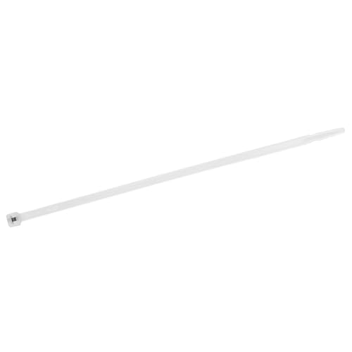 WETEC Kabelbinder Stahlnasenverschluss, 3,5 x 200 mm, natur, 100 St. (Befestigungsbinder Kabelband Montageband Montagebinder Straps Strapse) (Pack à 100 Stück) von Wetec