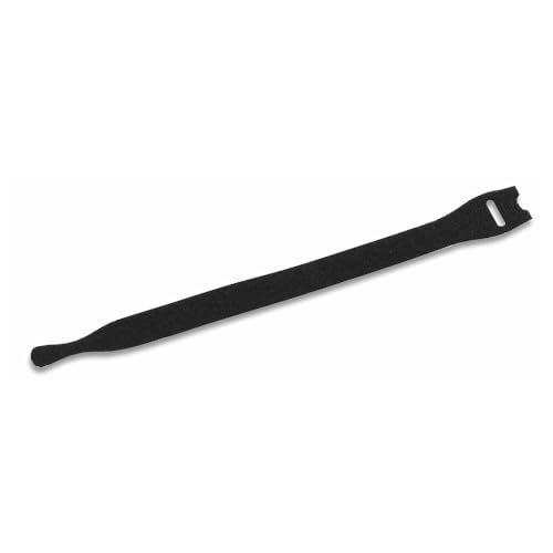 WETEC Klettkabelbinder mit Befestigungsschlaufe, 13 x 200 mm, schwarz (Befestigungsbinder Kabelband Kabelbinder Montageband Montagebinder Straps Strapse Klettband Klettbinder) (Pack à 25 Stück) von Wetec