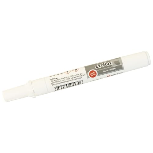 WETEC No-Clean Reinigungsstift, Ex-Flux (Entferner Defluxer No-Clean-Reinigungsstift No) Inhalt: 10 ml/Farbe: farblos/Dichte bei 20 °C: 0,95 g/cm³/Flammpunkt: ca. 100 °C/VOC: 90% von Wetec