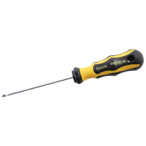 WETEC Schlitz-Schraubendreher, ESD, 4,0x100 mm, 200 mm (Schlitzschraubendreher Schraubendreher Schraubenzieher ESD-Schraubendreher ESD-Schlitz-Schraubendreher) von Wetec