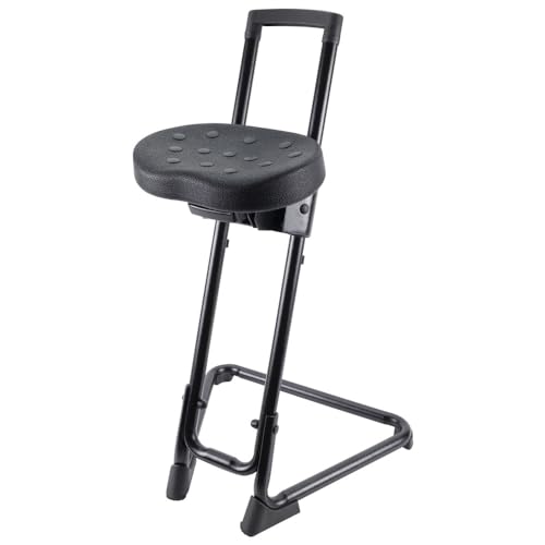 WETEC Stehhilfe, ESD (Standsitz 1700.PU Stuhl Stehstuhl Stehsitz Hochstuhl Barstuhl) typischer Ableitwiderstand: Rgp=10^5 Ohm/Sitzhöhe: 630-885 mm von Wetec