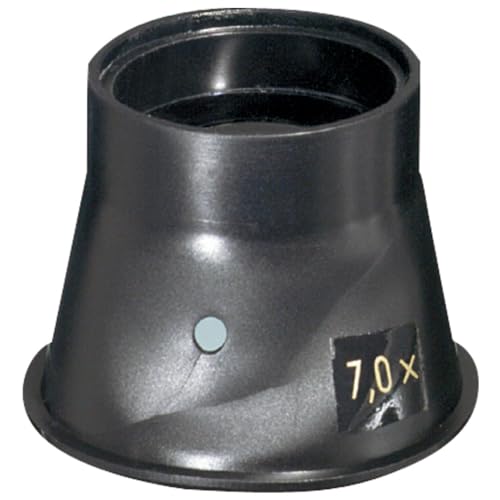 WETEC Uhrmacherlupe mit Bikonvexlinse (Vergrößerungsglass Inspektionshilfe Brille Vergrößerung Sichthilfe Sehhilfe) Linsen-Ø: 25 mm/Vergrößerung: 7,0-fach von Wetec