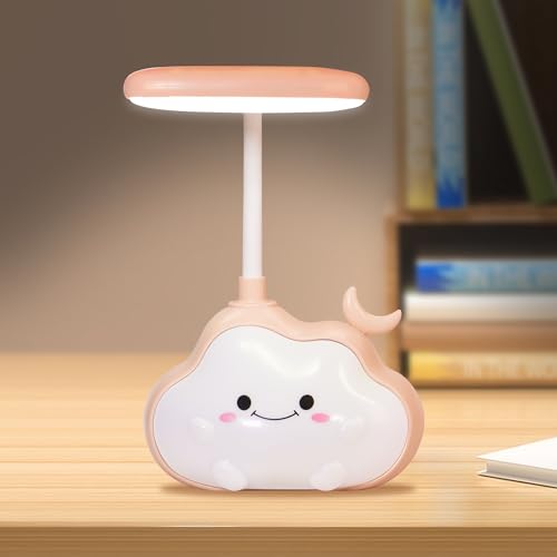 LED Nachtlicht Kinder Nachttischlampe Dimmbar Schreibtischlampe Kinderzimmer Nachtlampe Tragbar Stimmungslicht Wolke Aufladbares Stilllicht Baby von Wetry